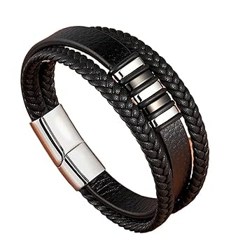 リベットバングル Amazon.co.jp: ステンレス鋼チャームメンズブレスレットレザー